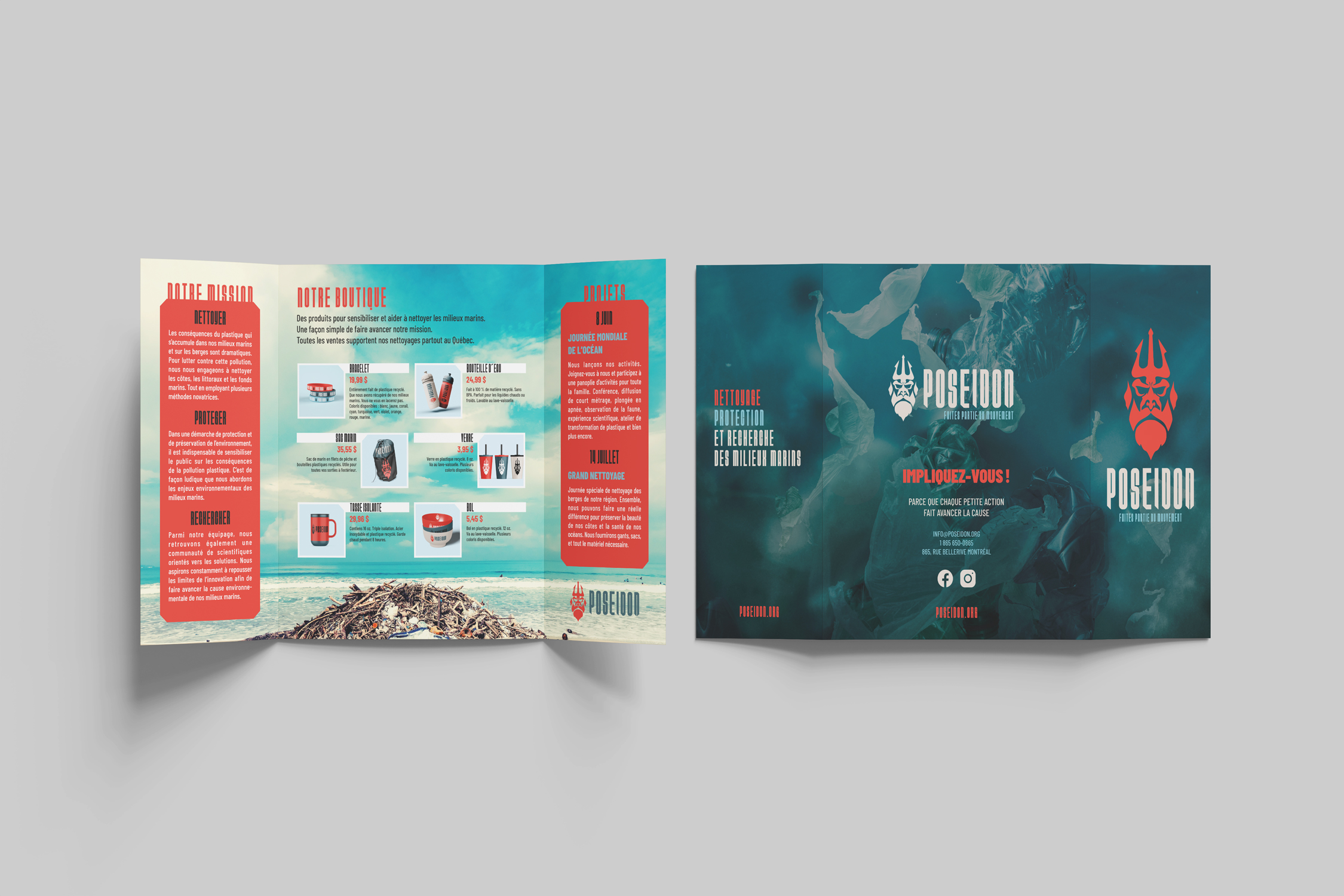 Design graphique brochure Poseidon